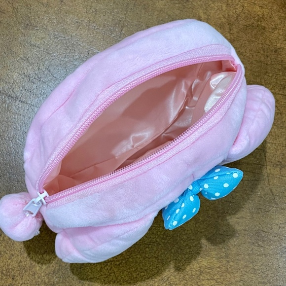 My Melody Plush Cosmetic Makeup Pouch Travel Case Kawaii Sanrio Pink - Picture 8 of 11